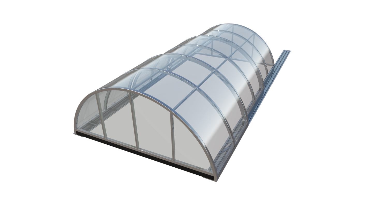 Diamant COMFORTline Praktik Poolüberdachung