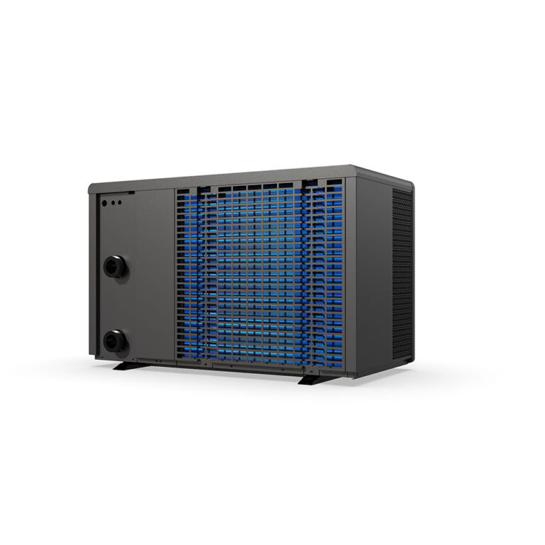 Rückansicht der Aquark Mr. Oasis mit Wasseranschlüssen für die Poolverrohrung